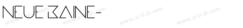 neue kaine字体转换